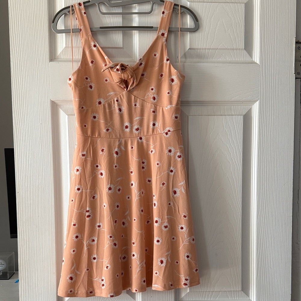 Altar'd State Peach Floral Mini Dress